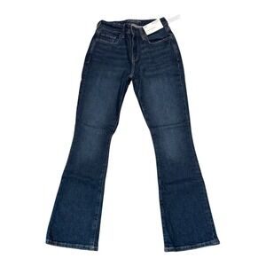 Arizona Jean Co Skinny Bootcut Jeans Dark Wash Mid-Rise Denim Womens 2 Short NWT
